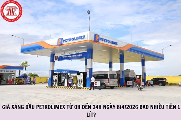 Giá xăng dầu Petrolimex từ 0h đến 24h ngày 8/4/2026 bao nhiêu tiền 1 lít?