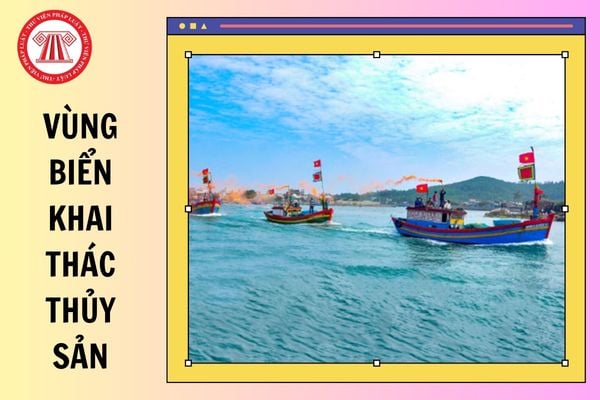 Vùng biển khai thác thủy sản được quy định như thế nào?