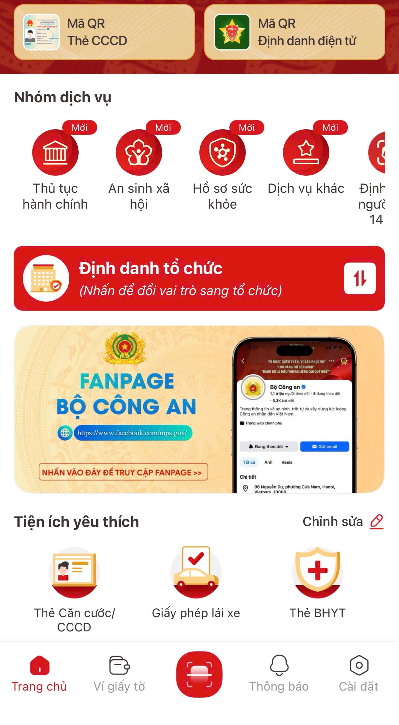 Đăng nhập vào ứng dụng VNeID