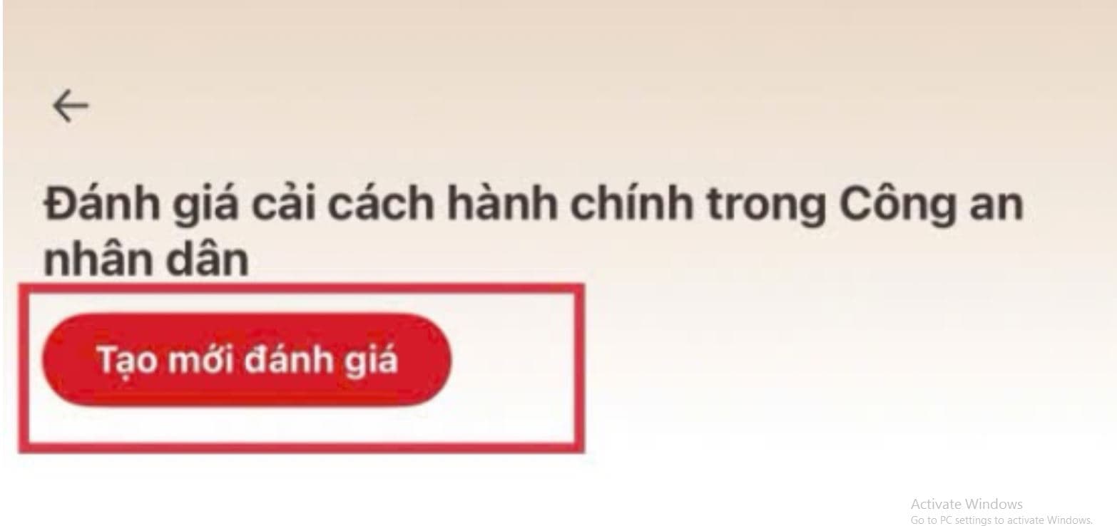 Tạo mới đánh giá