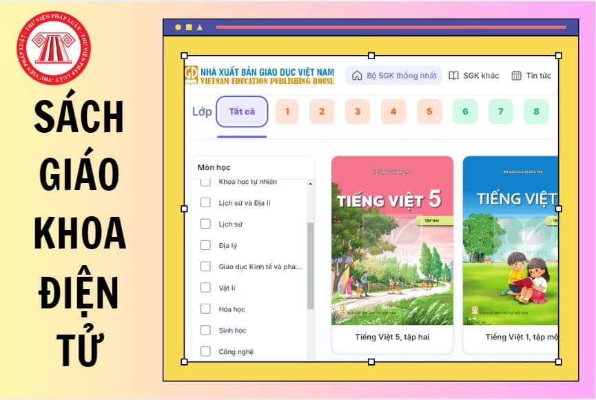 LINK sử dụng sách giáo khoa điện tử năm học 2026 2027 là link nào?
