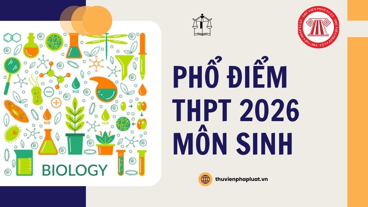 CHÍNH THỨC Phổ điểm THPT 2026 môn SINH dự kiến công bố khi nào?