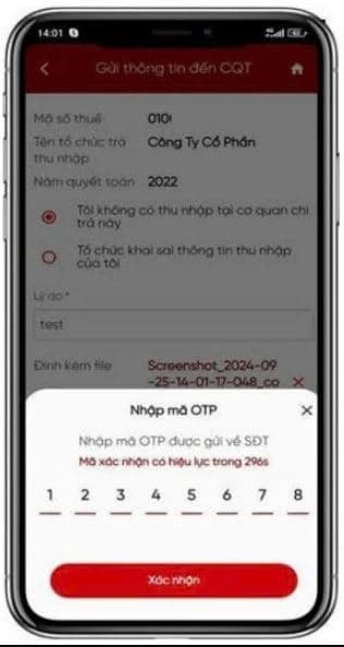 Cách TRA CỨU và GỬI phản ánh thông tin quyết toán thuế TNCN trên eTax Mobile