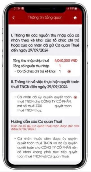 Cách TRA CỨU và GỬI phản ánh thông tin quyết toán thuế TNCN trên eTax Mobile