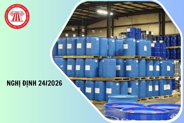 Nghị định 24 2026 NĐ CP Danh mục hóa chất thuộc phạm vi điều chỉnh của Luật Hóa chất như thế nào?