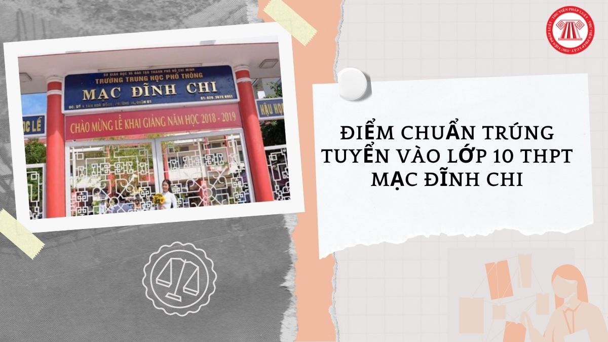 Điểm chuẩn trúng tuyển vào lớp 10 THPT Mạc Đĩnh Chi TPHCM năm học 2026 2027 bao nhiêu?