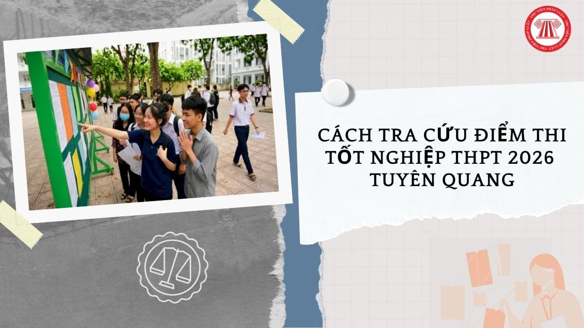Cách Tra cứu điểm thi tốt nghiệp THPT 2026 Tuyên Quang như thế nào?