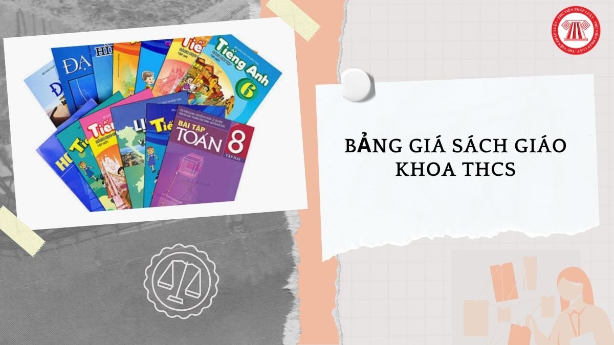 Bảng giá sách giáo khoa THCS năm học 2026 2027 bao nhiêu?