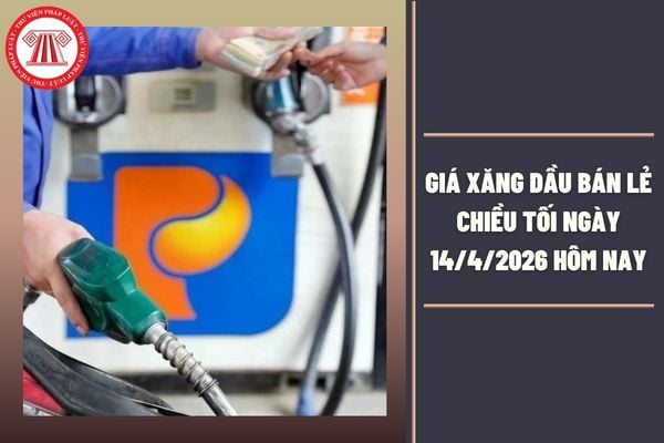 Giá xăng dầu bán lẻ chiều tối ngày 14 4 2026 hôm nay đã cập nhật giá mới nhất là bao nhiêu?