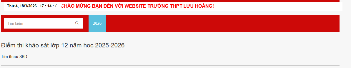 cách tra cứu điểm khảo sát lớp 12