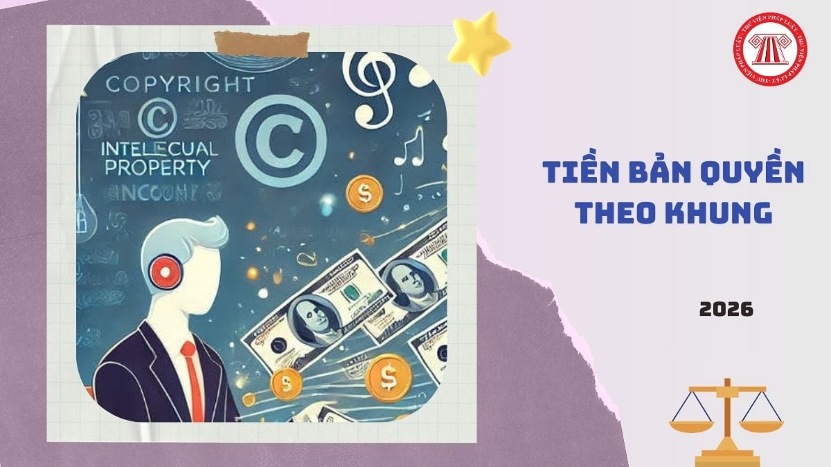 Tiền bản quyền theo khung theo Nghị định 287/2026/NĐ-CP là bao nhiêu?