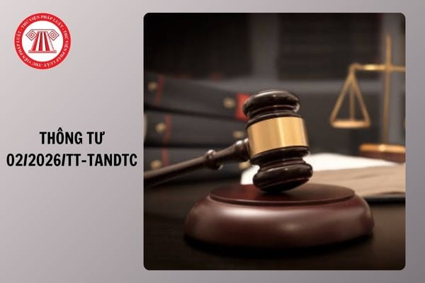 Toàn văn Thông tư 02/2026/TT-TANDTC về thủ tục bổ nhiệm, điều động biệt phái, miễn nhiệm, cách chức Thẩm phán Tòa án nhân dân ra sao?