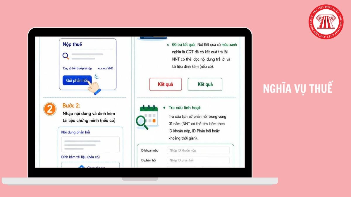 Cục Thuế hướng dẫn cách gửi và theo dõi phản hồi nghĩa vụ thuế trên eTax Mobile 2026 thế nào?