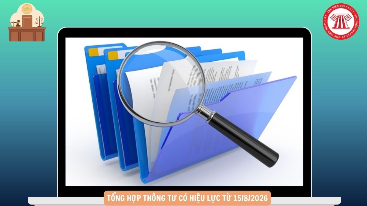 Tổng hợp Thông tư có hiệu lực từ 15/8/2026 chi tiết thế nào?