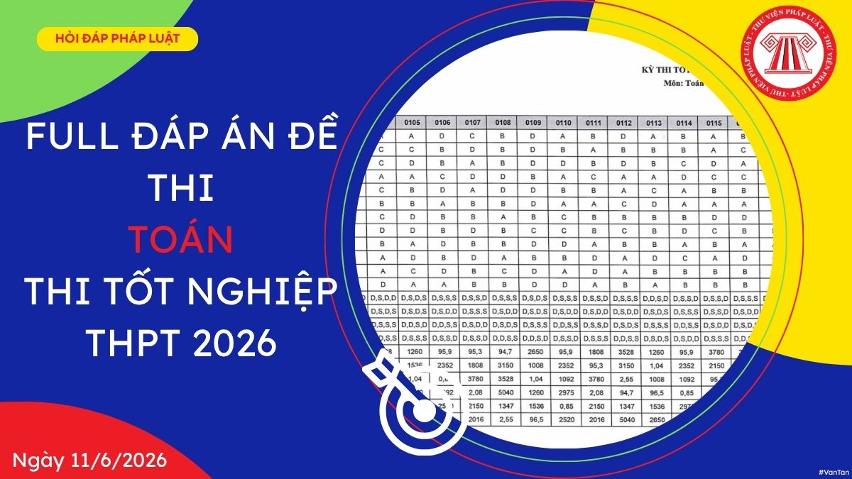 ĐÁP ÁN THI THPT 2026
