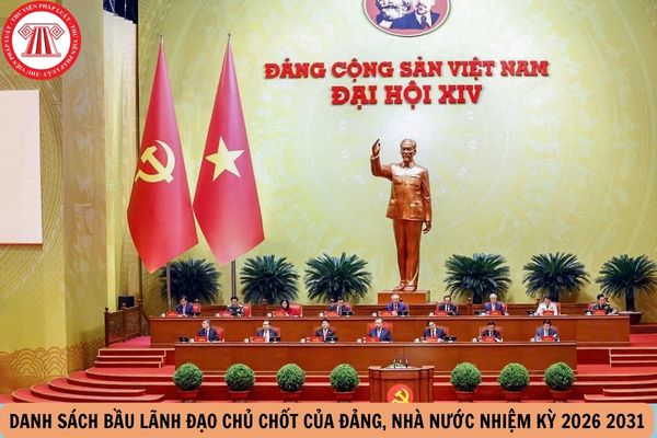 danh sách lãnh đạo chủ chốt nhiệm kỳ 2026 2031
