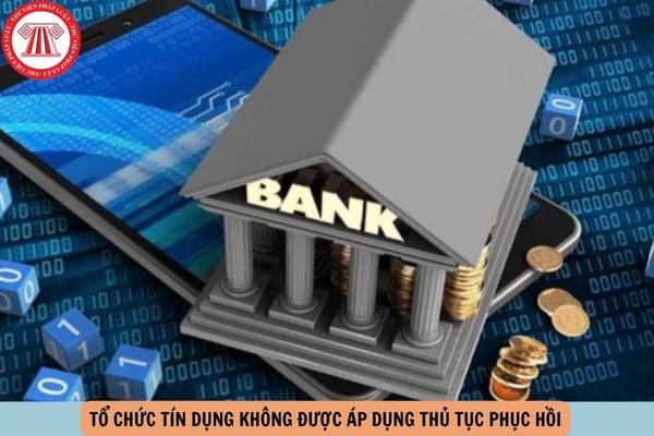 Tổ chức tín dụng không được áp dụng thủ tục phục hồi