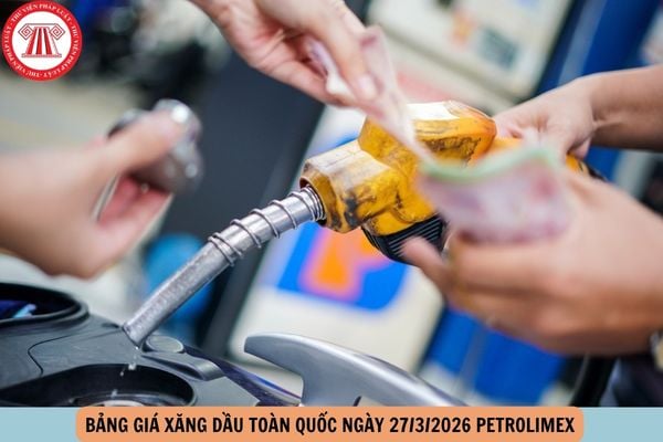 giá xăng dầu hôm nay 27 3