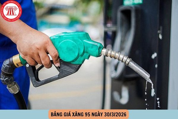 giá xăng 95 hôm nay 30 3