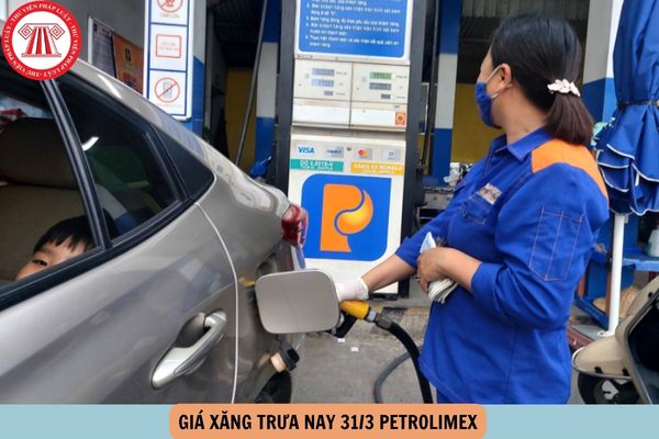 giá xăng trưa nay 31 3