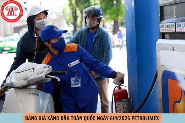 giá xăng dầu toàn quốc ngày 6 4
