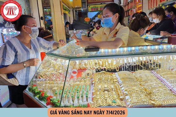 giá vàng sáng nay 7 4