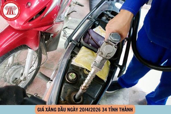 giá xăng dầu ngày 20 4