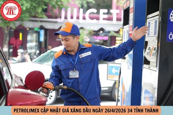 giá xăng hôm nay 26 4