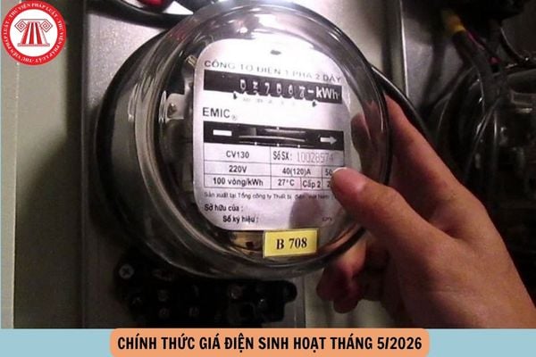 giá điện tháng 5 2026 cách tính tiền diện điện sinh hoạt