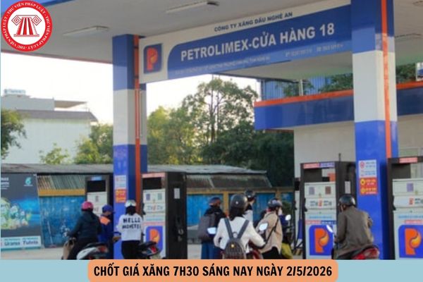 chốt giá xăng 7h30 sáng nay ngày 2 5