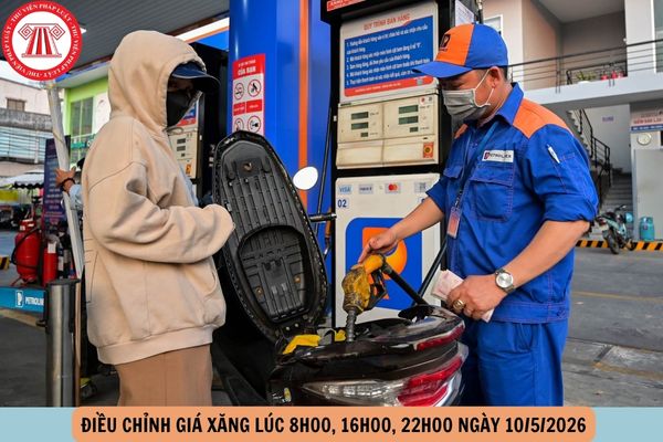 Điều chỉnh giá xăng ngày 10 5