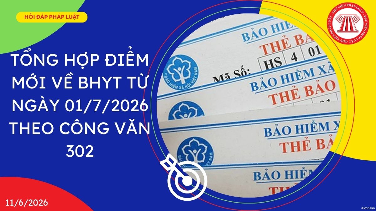 TỔNG HỢP Điểm mới về BHYT từ ngày 01/7/2026 theo Công văn 302