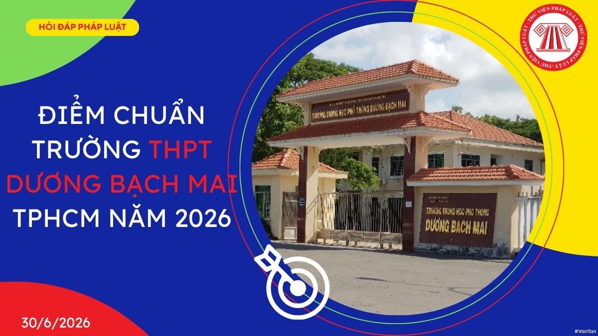 Điểm chuẩn trường THPT dương bạch mai
