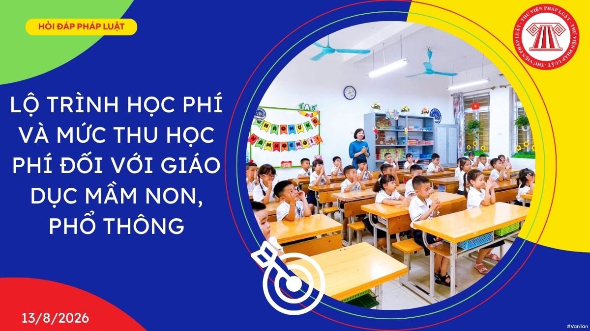 Lộ trình học phí và mức thu học phí đối với giáo dục mầm non, phổ thông