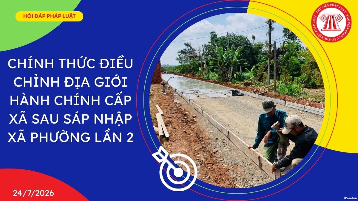 điều chỉnh địa giới hành chính cấp xã sau sáp nhập
