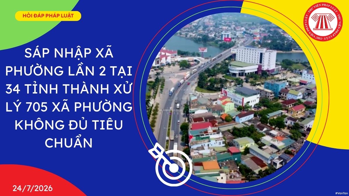 Sáp nhập xã phường lần 2 tại 34 tỉnh thành xử lý 705 xã phường không đủ tiêu chuẩn