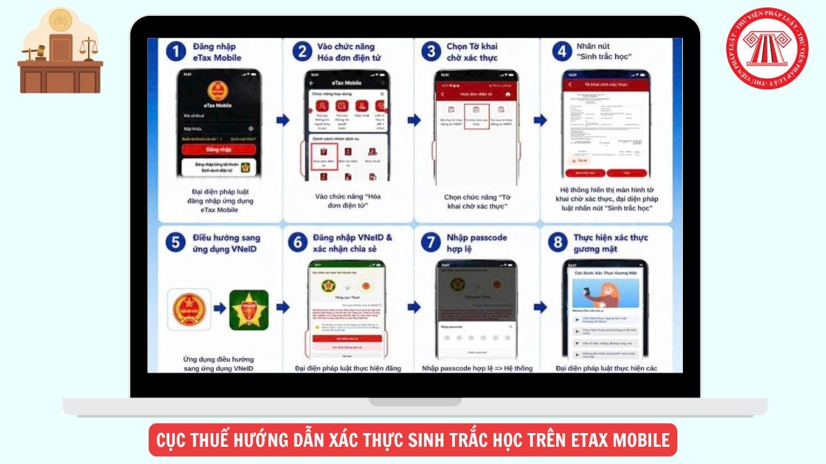 Cục Thuế hướng dẫn xác thực sinh trắc học trên eTax Mobile 2026 chi tiết ra sao?