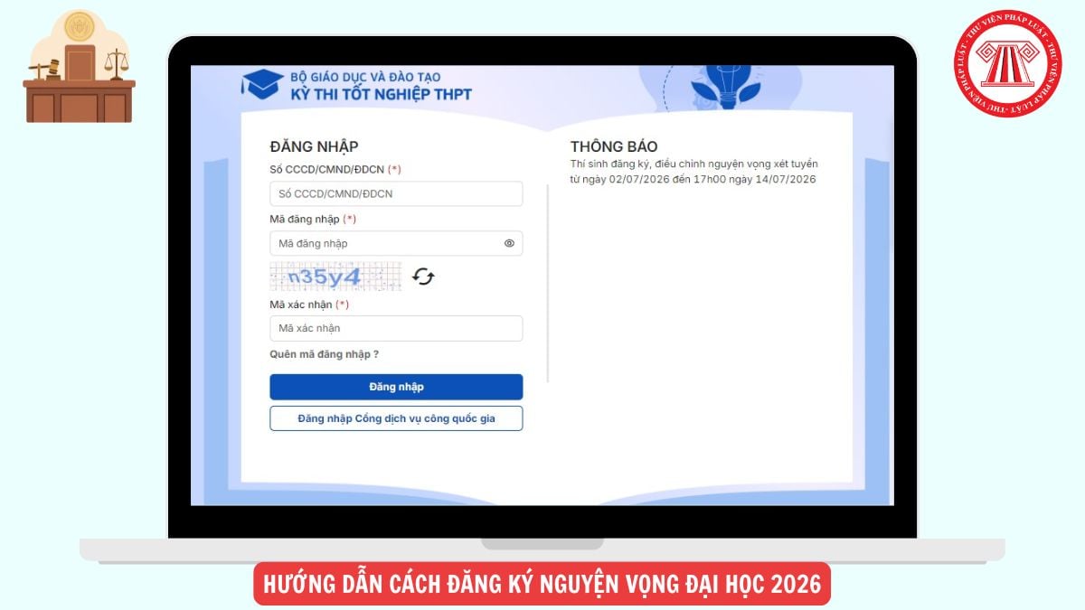 Hướng dẫn cách đăng ký nguyện vọng đại học 2026 CHÍNH THỨC đơn giản, chi tiết ra sao?