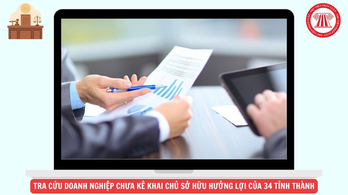 Tra cứu doanh nghiệp chưa kê khai chủ sở hữu hưởng lợi của 34 tỉnh ...