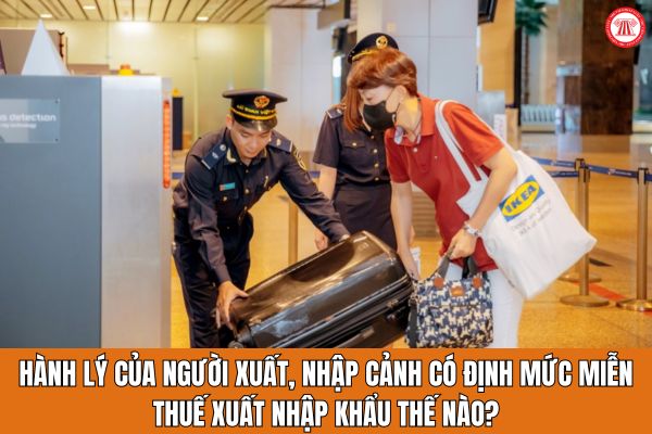 Hành lý của người xuất, nhập cảnh có định mức miễn thuế xuất nhập khẩu thế nào?