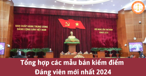 Tổng hợp các mẫu bản kiểm điểm đảng viên mới nhất 2024