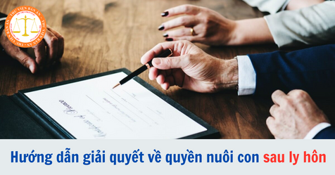 Hướng dẫn giải quyết về quyền nuôi con sau ly hôn theo Nghị quyết 01/2024/NQ-HĐTP