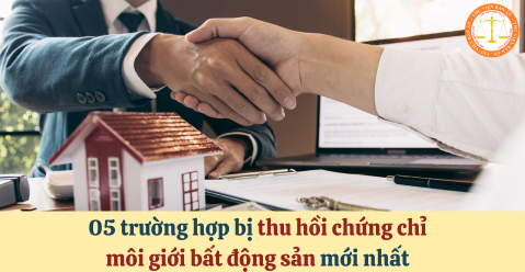 05 trường hợp bị thu hồi chứng chỉ môi giới bất động sản mới nhất theo Nghị định 96/2024/NĐ-CP