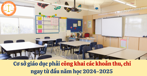 Cơ sở giáo dục phải công khai các khoản thu, chi ngay từ đầu năm học 2024-2025  