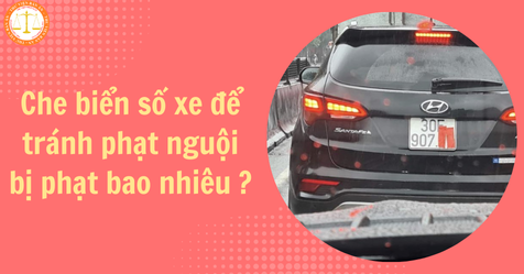 Năm 2025, hành vi che biển số xe để tránh phạt nguội bị phạt bao nhiêu tiền?