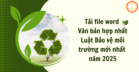 Tải file word Văn bản hợp nhất Luật Bảo vệ môi trường mới nhất năm 2025