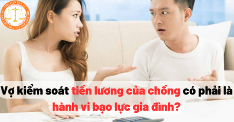 Vợ kiểm soát tiền lương của chồng có phải là hành vi bạo lực gia đình?