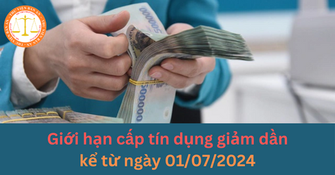 Giới hạn cấp tín dụng giảm dần kể từ ngày 01/07/2024
