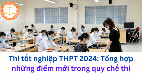 Thi tốt nghiệp THPT 2024: Tổng hợp những điểm mới trong quy chế thi