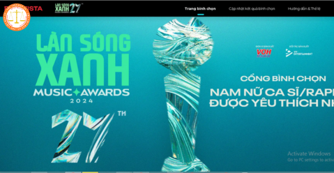 What is the link for voting for the 27th "Làn sóng xanh" Music Awards in 2024 in Vietnam? What are the principles for awarding the title of People's Artist in Vietnam?